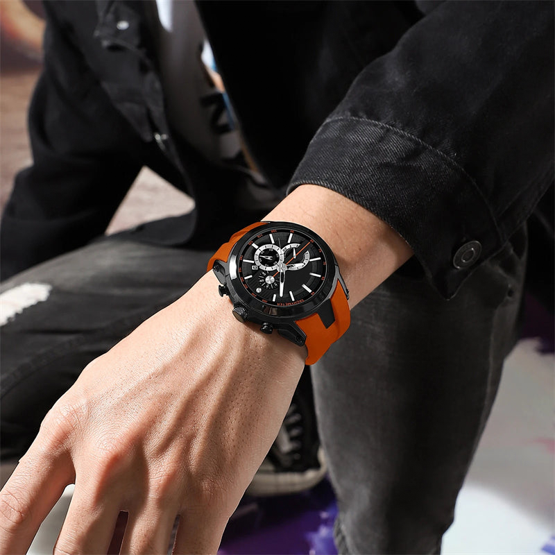 ✨LAST DAY SALE 50% OFF✨Sport Style Luminous Silicone Strap Waterproof Watch