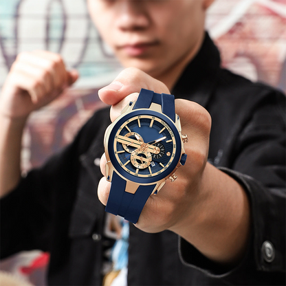 ✨LAST DAY SALE 50% OFF✨Sport Style Luminous Silicone Strap Waterproof Watch