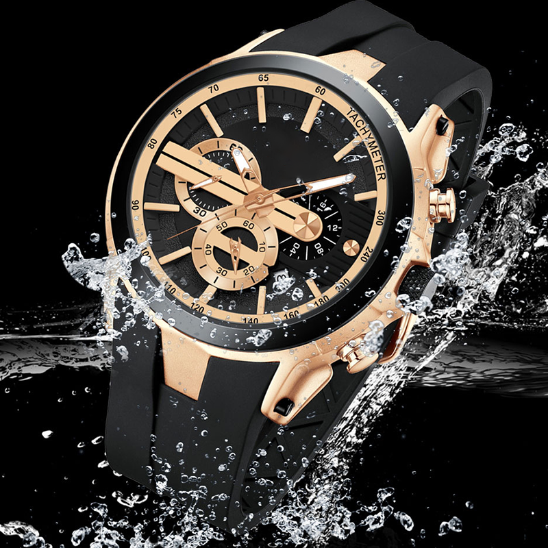 ✨LAST DAY SALE 50% OFF✨Sport Style Luminous Silicone Strap Waterproof Watch