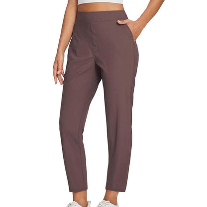 🔥⏳LIMITED OFFER 54%OFF🌞Women’s High-Waisted Zip-Pocket Trousers 👖 – 4-Way Stretch, Tummy Control, Breathable Quick-Dry, 6 Colours, S-3XL