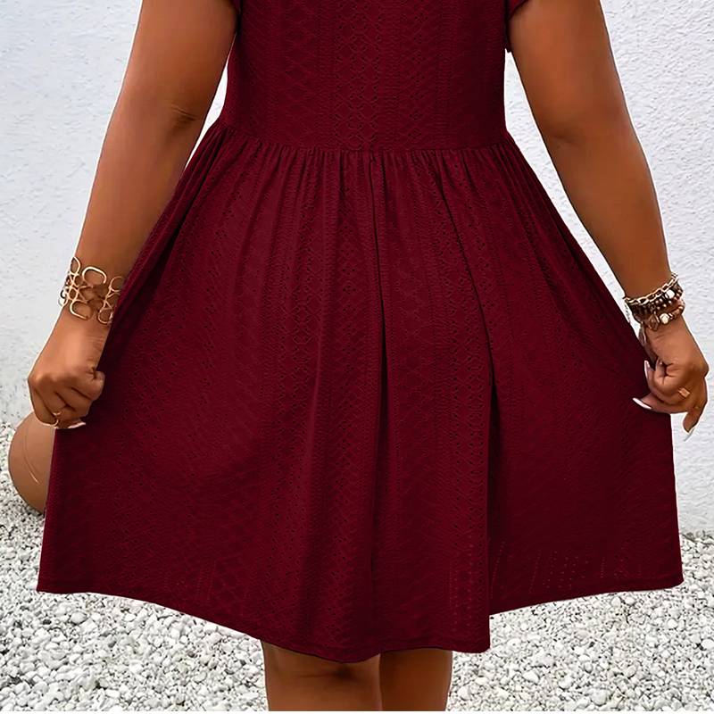 ⏰🔥LIMITED TIME 50% OFF! 👗 Women’s V-Neck Ruffle Trim Dress – Flattering Fit, Soft Fabric & Perfect for Any Event ✨🌸