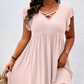 ⏰🔥LIMITED TIME 50% OFF! 👗 Women’s V-Neck Ruffle Trim Dress – Flattering Fit, Soft Fabric & Perfect for Any Event ✨🌸