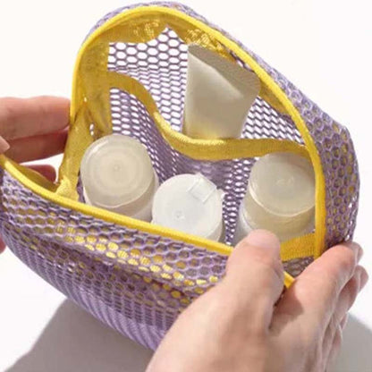✨Buy 1 Get 1 Free✨ Portable Mesh Color-Block Organizer Bag