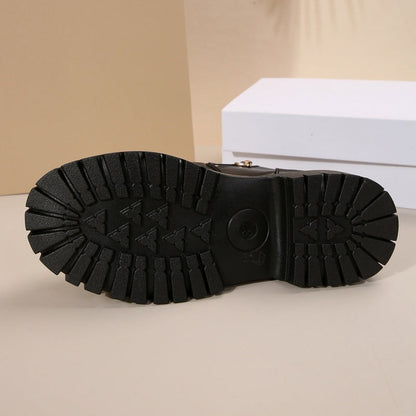 🔥Women's Fashionable Black PU Leather Ankle Boots🔥BUY 2 GET FREE SHIPPING
