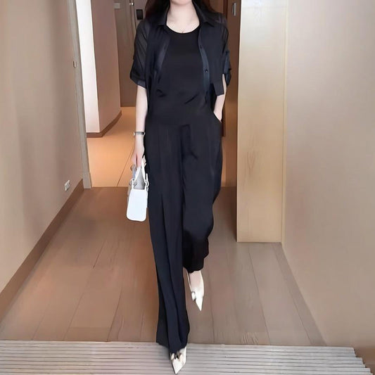 🔥2025 BEST SALE🔥Women's 3-Piece Shirt Jacket, Vest and Pants Set