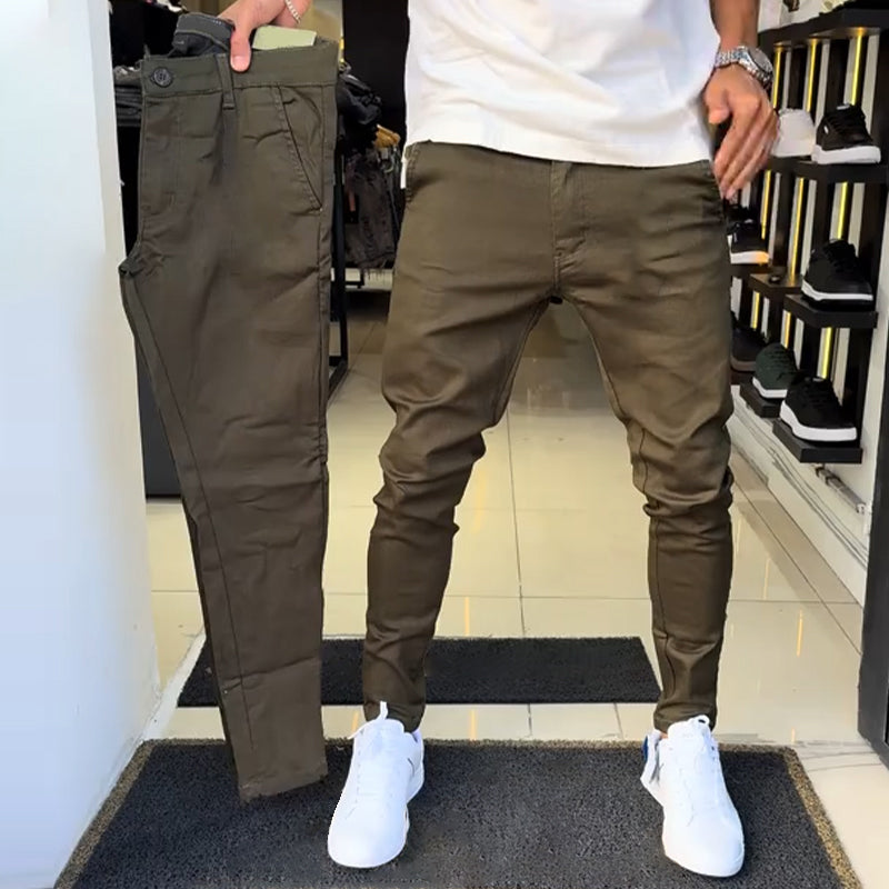 🔥2025 BEST SALE🔥Men’s Slim-Fit Casual Solid Color Pants