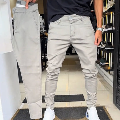 🔥2025 BEST SALE🔥Men’s Slim-Fit Casual Solid Color Pants