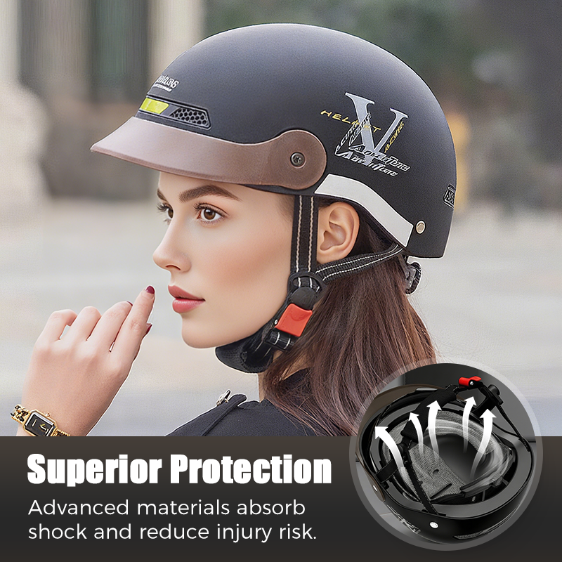🛡️Breathable Lightweight Crash-Resistant Motorcycle Helmet