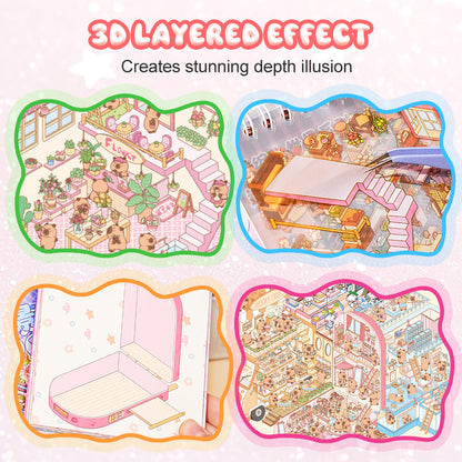 Kit de pegatinas DIY para decorar en 3D