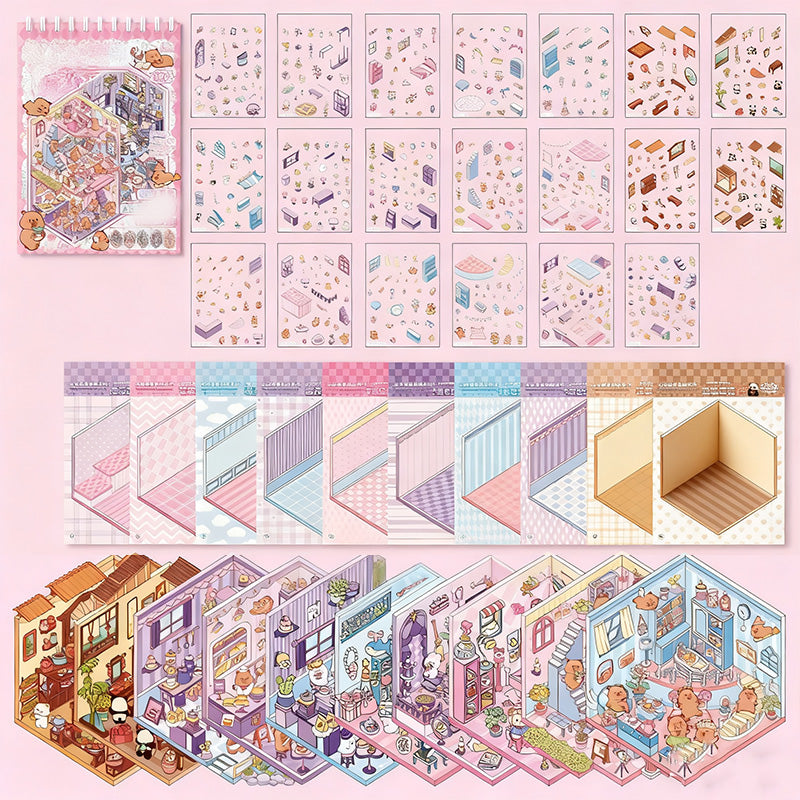 Kit de pegatinas DIY para decorar en 3D