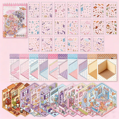Kit de pegatinas DIY para decorar en 3D