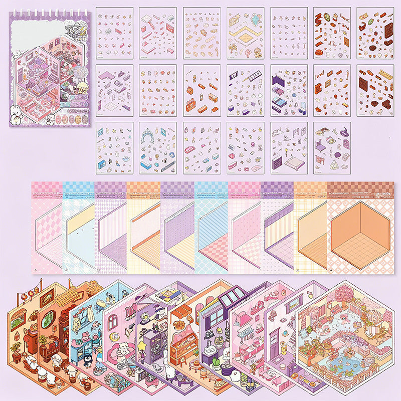 Kit de pegatinas DIY para decorar en 3D