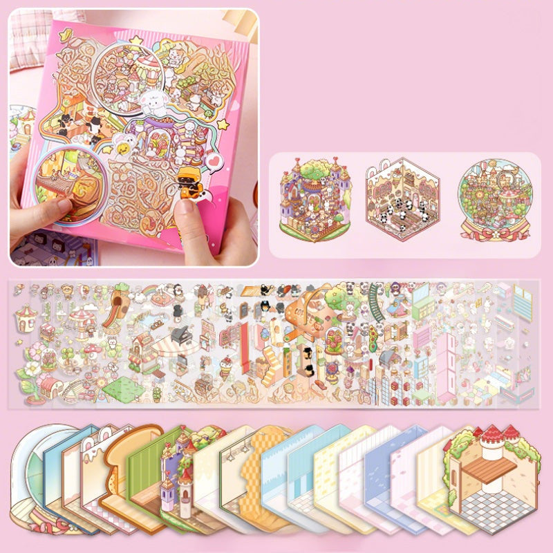 Kit de pegatinas DIY para decorar en 3D