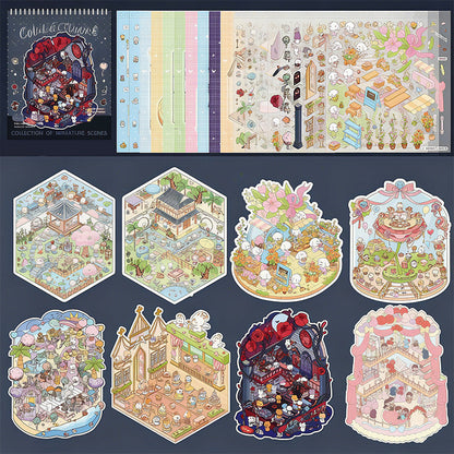Kit de pegatinas DIY para decorar en 3D