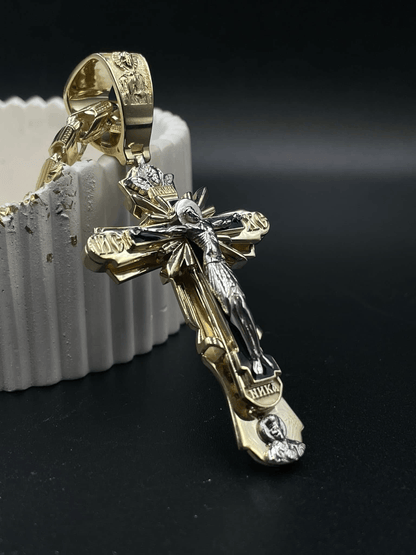 ✝️ BUY 3 GET 1 FREE! ✨ Holy Jesus Pendant - Stainless Steel Elegant Design, Symbol of Faith & Protection, Perfect Gift for Believers 📿📦