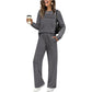 ⏳Limited-time 60% off⏰Women's Crew Neck Top & Drawstring Pants Set👚👖