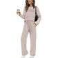 ⏳Limited-time 60% off⏰Women's Crew Neck Top & Drawstring Pants Set👚👖