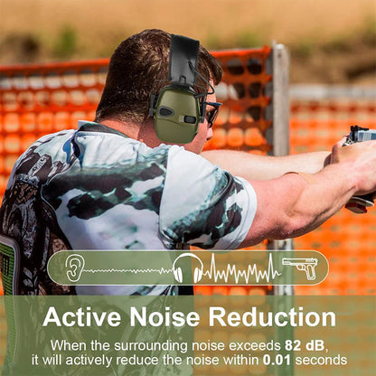 Electronic Shooting Ear Protection Headphones – Noise Reduction & Hearing Safety