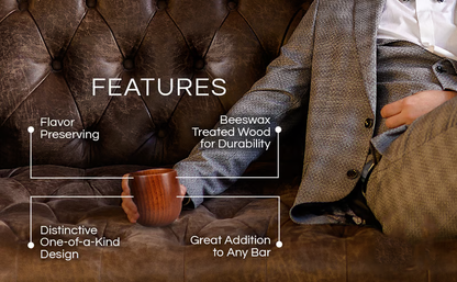 🥃 50% OFF NOW! 🔥 Handcrafted Charred Drinking Glass – Original Wooden Whiskey Glass – Unique design, charred finish & durable – perfect for bourbon, scotch or a unique gift 🎁