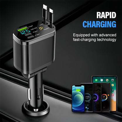 🎅🏻Christmas Sale 50% OFF!!🎁Car Fast Charger with Starry Sky Ambient Lighting