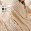 🎁🎁LAST DAY SPECIAL PRICE: ￡11.99!!🎅Super Soft Fur Ribbed Fleece Throw Blanket⛄🔥