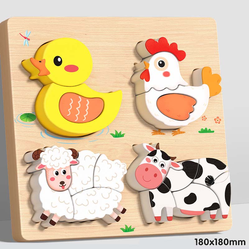 Educational Wooden 3D Puzzle