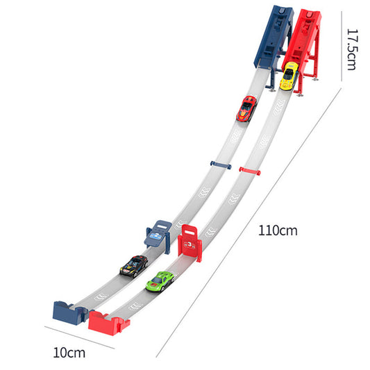 Dual Toy Car Launcher Racing Track Set for Kids