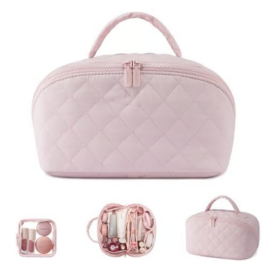 💜LAST DAY PROMOTION - 50%OFF💜Large Capacity Portable Makeup Bag with Handle