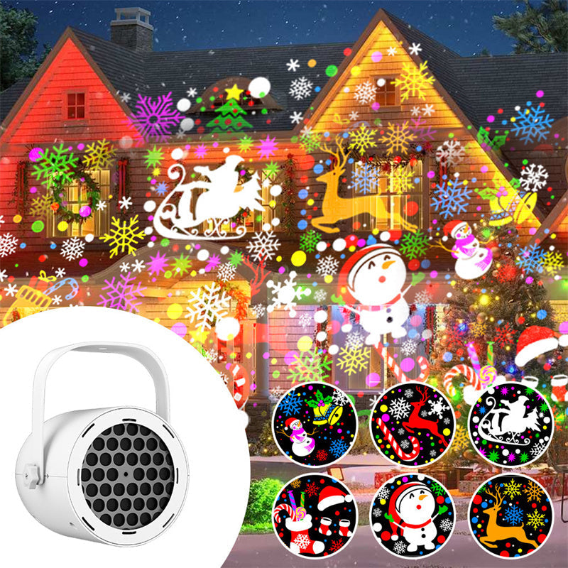 🎅Christmas Hot Sale🎁16-Pattern USB Christmas Projector Light