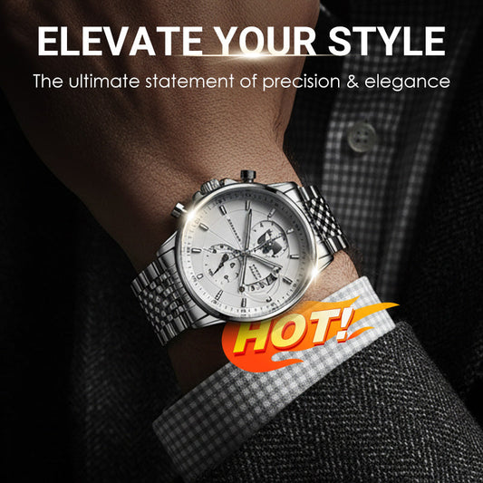 💥Christmas Eve Sale: 50% OFF🌍Men's watch with globe motif in maritime style✈️Free Shipping