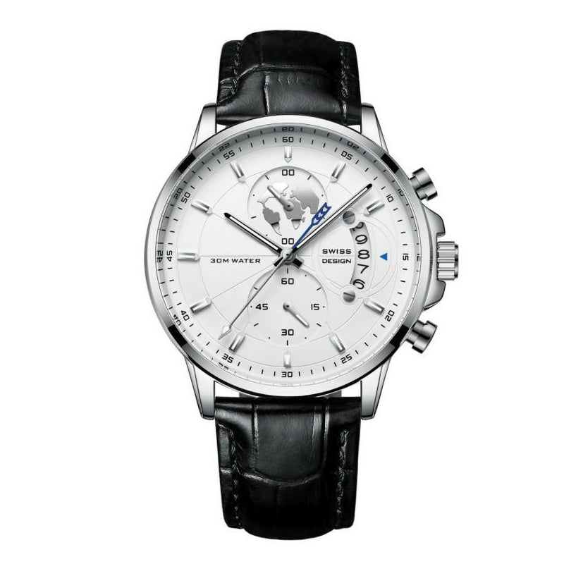 💥Christmas Eve Sale: 50% OFF🌍Men's watch with globe motif in maritime style✈️Free Shipping
