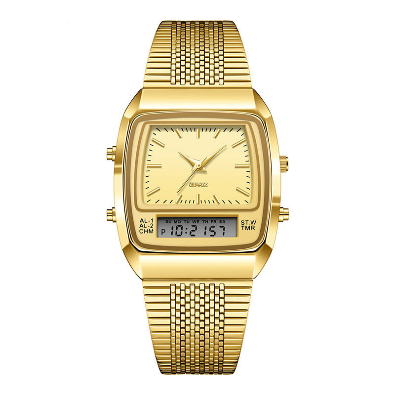 LIEBIG Roman Retro Dual System Multi-Function Digital Sports Watch