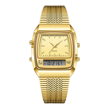 LIEBIG Roman Retro Dual System Multi-Function Digital Sports Watch