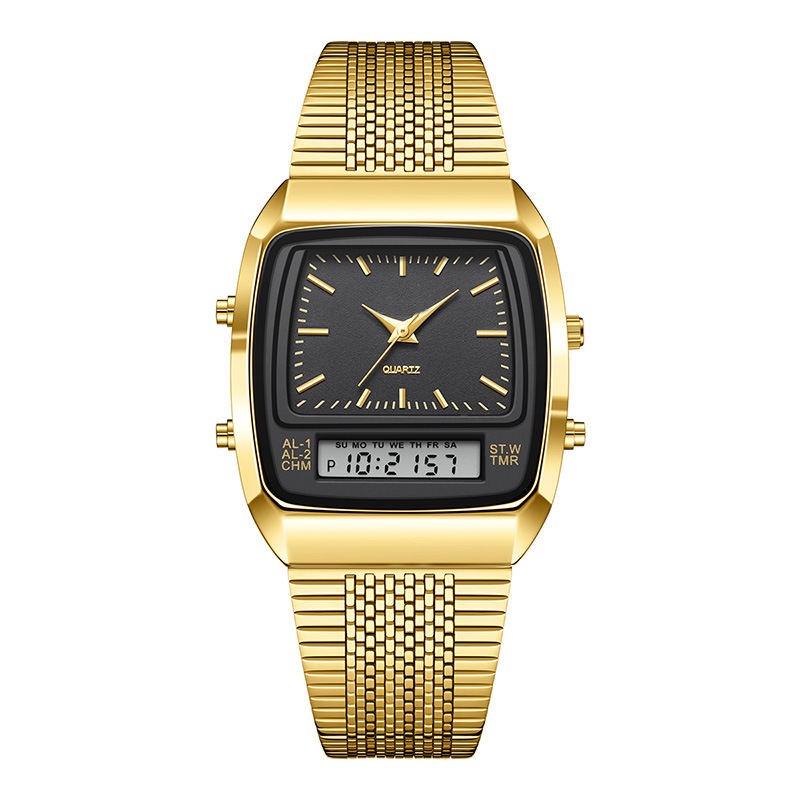 LIEBIG Roman Retro Dual System Multi-Function Digital Sports Watch