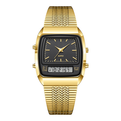 LIEBIG Roman Retro Dual System Multi-Function Digital Sports Watch
