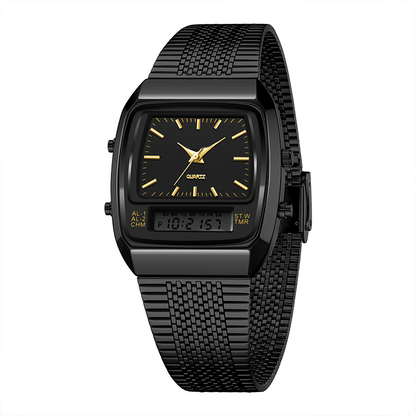 LIEBIG Roman Retro Dual System Multi-Function Digital Sports Watch