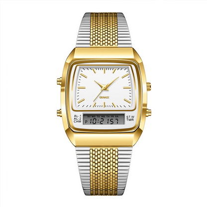 LIEBIG Roman Retro Dual System Multi-Function Digital Sports Watch
