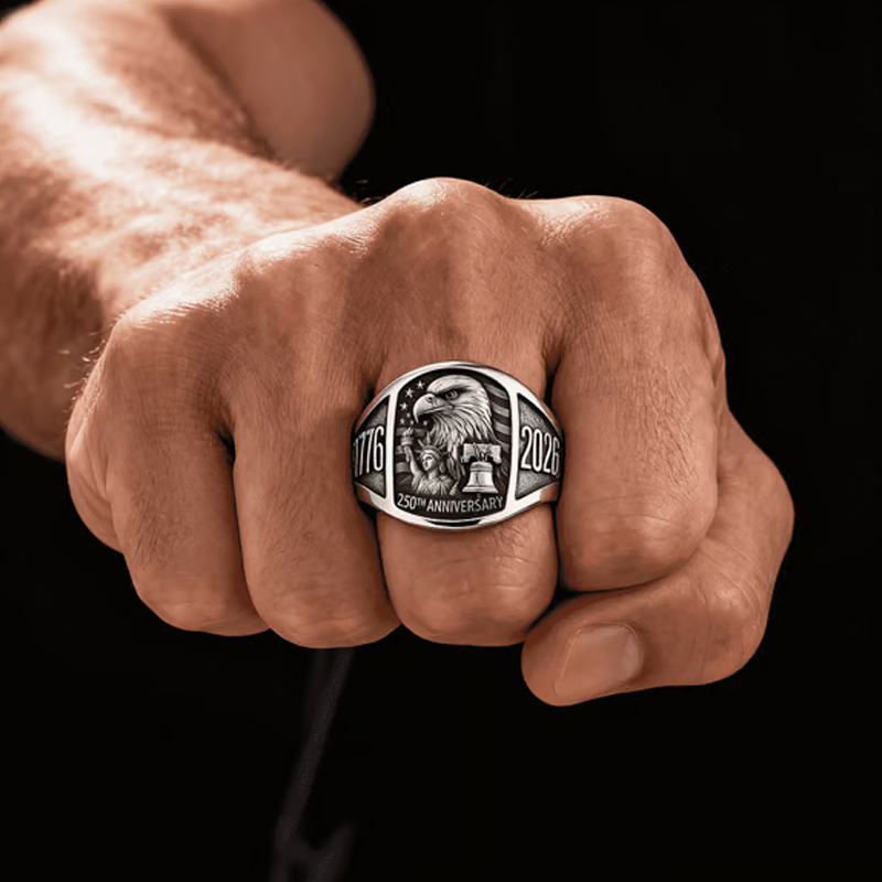 🔥Christmas Limited-Time Offer: 50% OFF!!!🔥250th Anniversary 1776-2026 Commemorative Eagle Ring