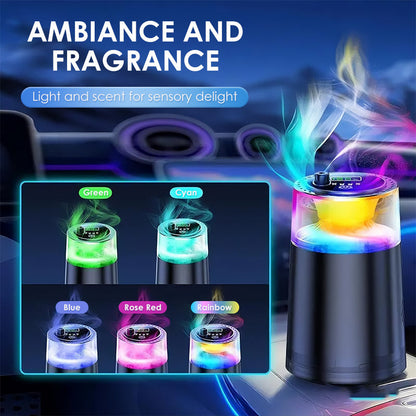 🚗✨ Smart Car Aroma Diffuser with Ambient Light – 50% OFF Today!