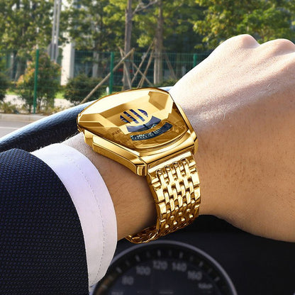 Luxury Mens Racing Sport Rhombus Watch