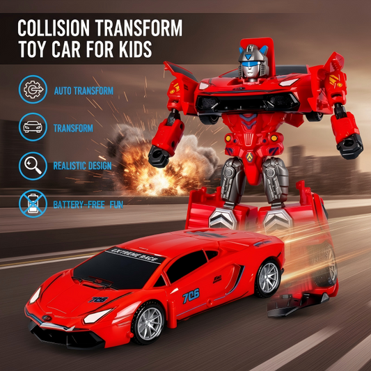 🖤 Black Friday Topper! 50% OFF ✨Collision Transform Toy Car for Kids