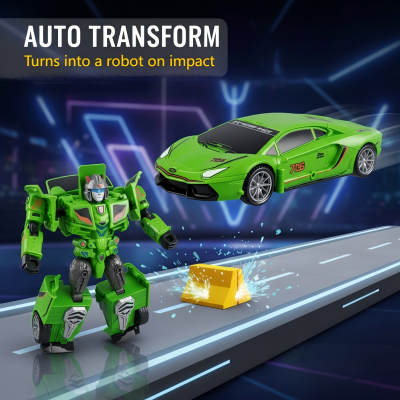 🖤 Black Friday Topper! 50% OFF ✨Collision Transform Toy Car for Kids