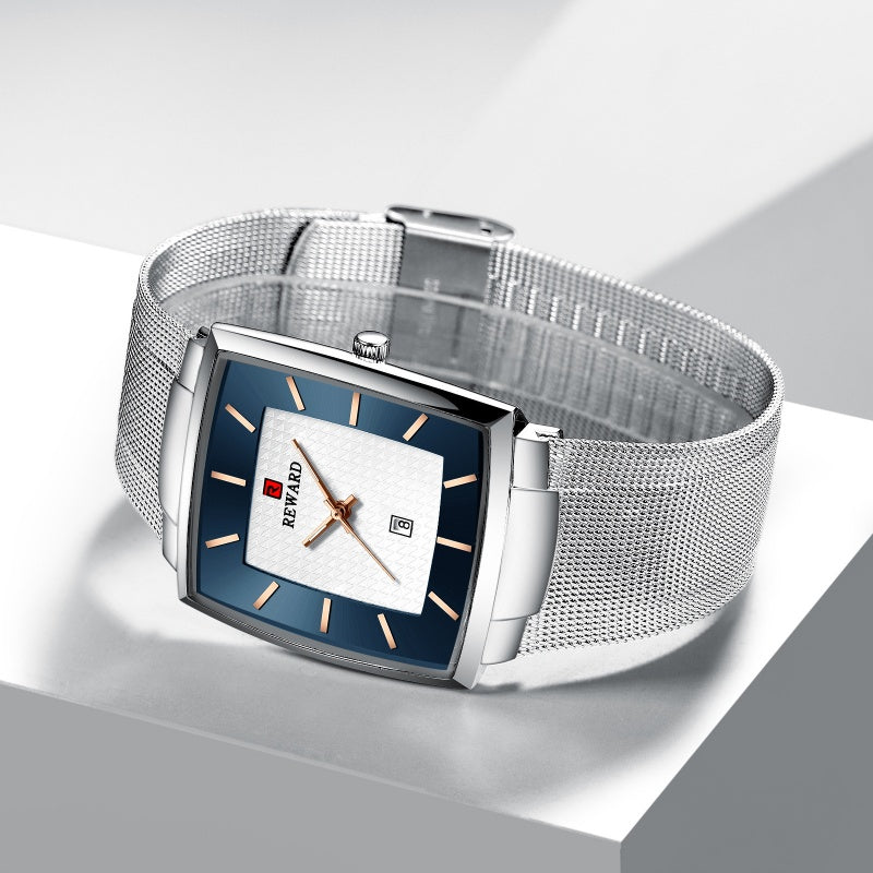 🖤 Black Friday Topper! 50% OFF ✨ Ultra-Thin Square Quartz Watch (Mesh Strap) – 9mm Slim, 3ATM Water Resistant & Fashion Design (Perfect as a Gift!)