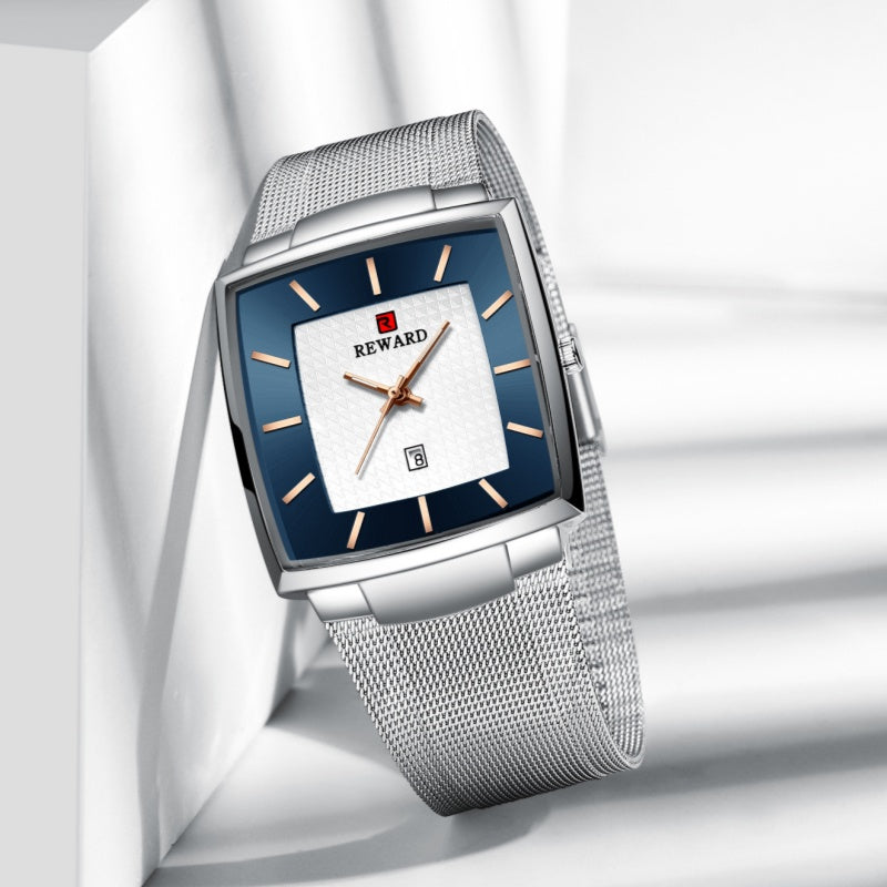 🖤 Black Friday Topper! 50% OFF ✨ Ultra-Thin Square Quartz Watch (Mesh Strap) – 9mm Slim, 3ATM Water Resistant & Fashion Design (Perfect as a Gift!)