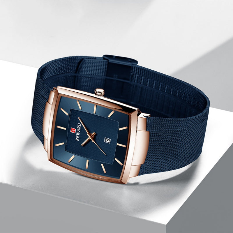🖤 Black Friday Topper! 50% OFF ✨ Ultra-Thin Square Quartz Watch (Mesh Strap) – 9mm Slim, 3ATM Water Resistant & Fashion Design (Perfect as a Gift!)