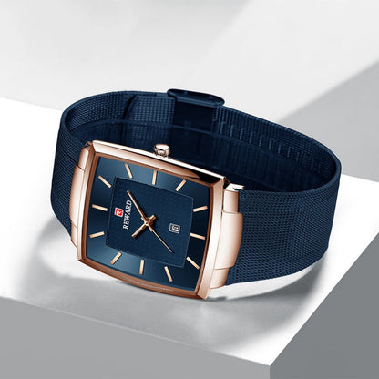🖤 Black Friday Topper! 50% OFF ✨ Ultra-Thin Square Quartz Watch (Mesh Strap) – 9mm Slim, 3ATM Water Resistant & Fashion Design (Perfect as a Gift!)