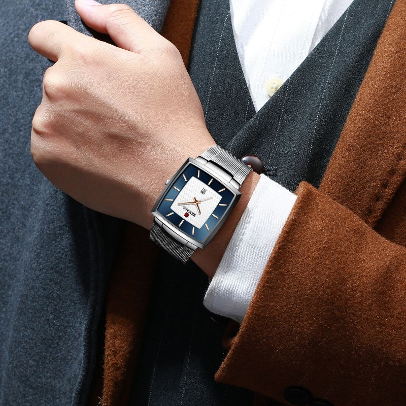 🖤 Black Friday Topper! 50% OFF ✨ Ultra-Thin Square Quartz Watch (Mesh Strap) – 9mm Slim, 3ATM Water Resistant & Fashion Design (Perfect as a Gift!)