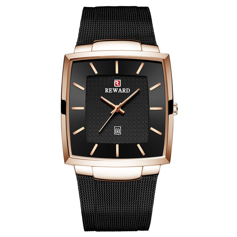 🖤 Black Friday Topper! 50% OFF ✨ Ultra-Thin Square Quartz Watch (Mesh Strap) – 9mm Slim, 3ATM Water Resistant & Fashion Design (Perfect as a Gift!)