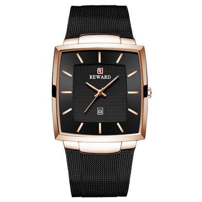 🖤 Black Friday Topper! 50% OFF ✨ Ultra-Thin Square Quartz Watch (Mesh Strap) – 9mm Slim, 3ATM Water Resistant & Fashion Design (Perfect as a Gift!)