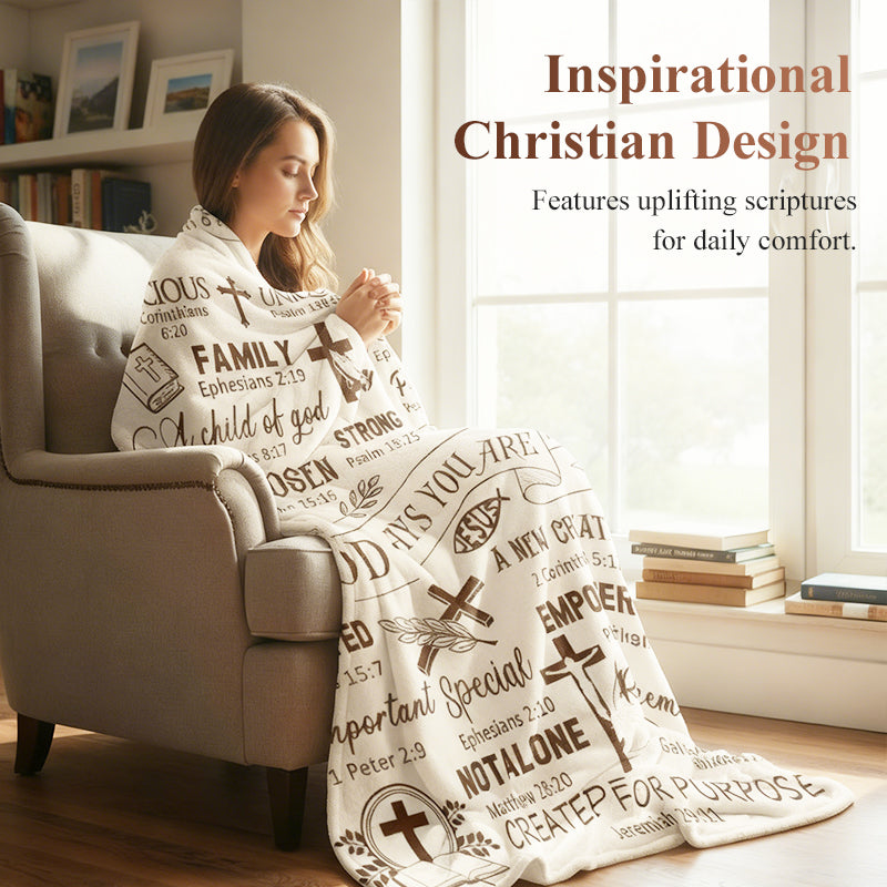 🎁🔥2026 Hot Sale 50%OFF🎁Inspirational Christian Throw Blanket